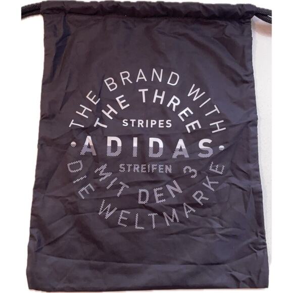 Adidas The Brand With 3 Stripes Drawstring Backpack - Black - Picture 3 of 3